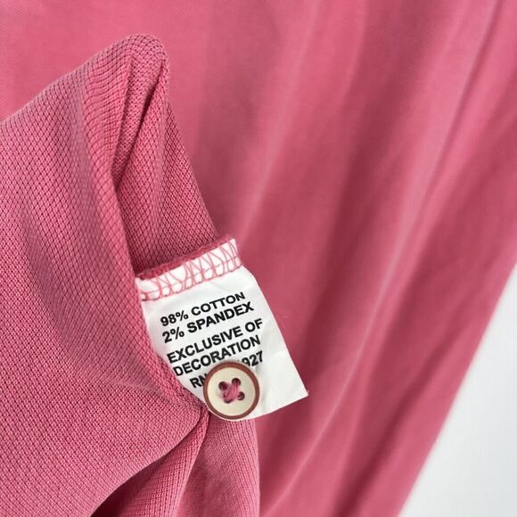 Johnnie O Polo Shirt Size Small Mens Pink Surfside Original Pique Golf Beach - Picture 6 of 7